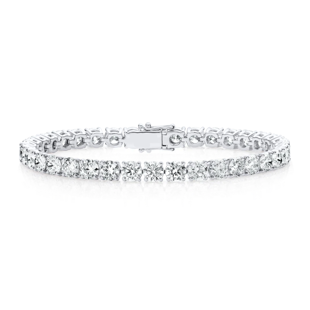 Lab-grown Diamond Tennis Bracelet White Gold