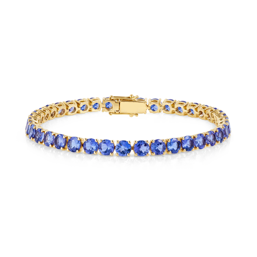 12ct Natural Tanzanite Tennis Bracelet