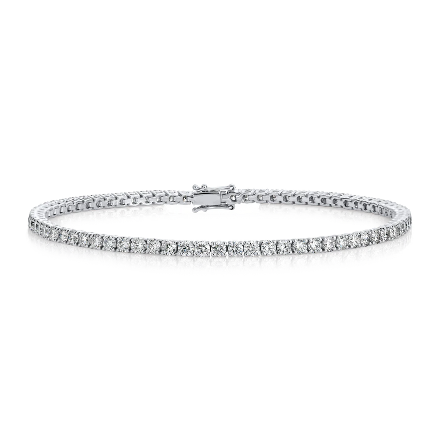 Lab-grown Diamond Tennis Bracelet White Gold