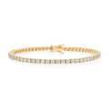 Lab-grown Diamond Tennis Bracelet Yellow Gold