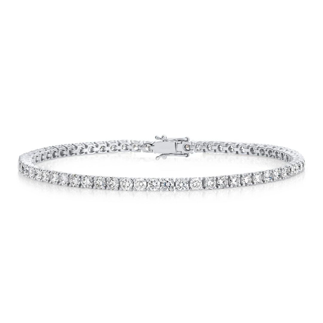 Lab-grown Diamond Tennis Bracelet White Gold