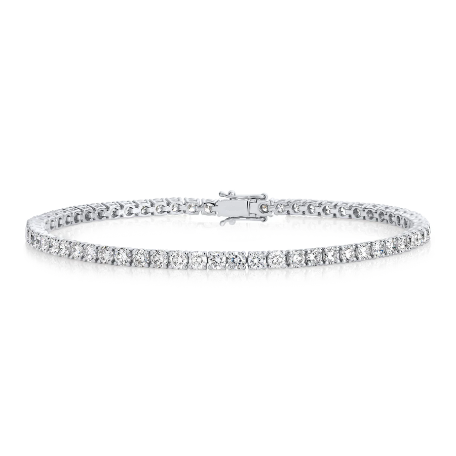 Lab-grown Diamond Tennis Bracelet White Gold