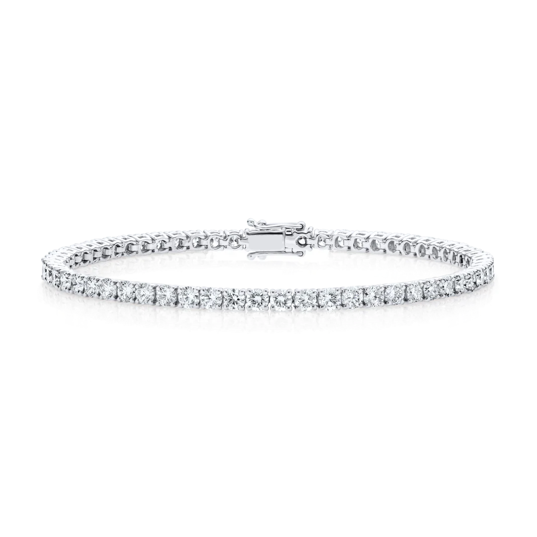 Lab-grown Diamond Tennis Bracelet White Gold