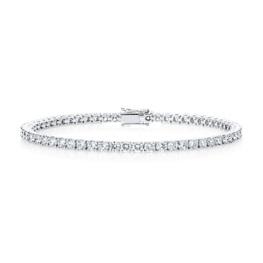 Lab-grown Diamond Tennis Bracelet White Gold