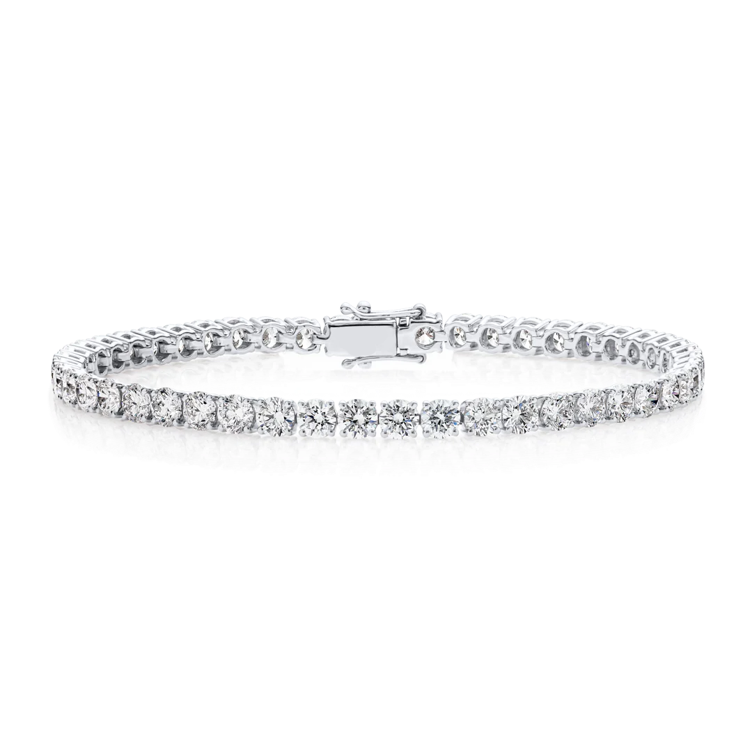 Lab-grown Diamond Tennis Bracelet White Gold