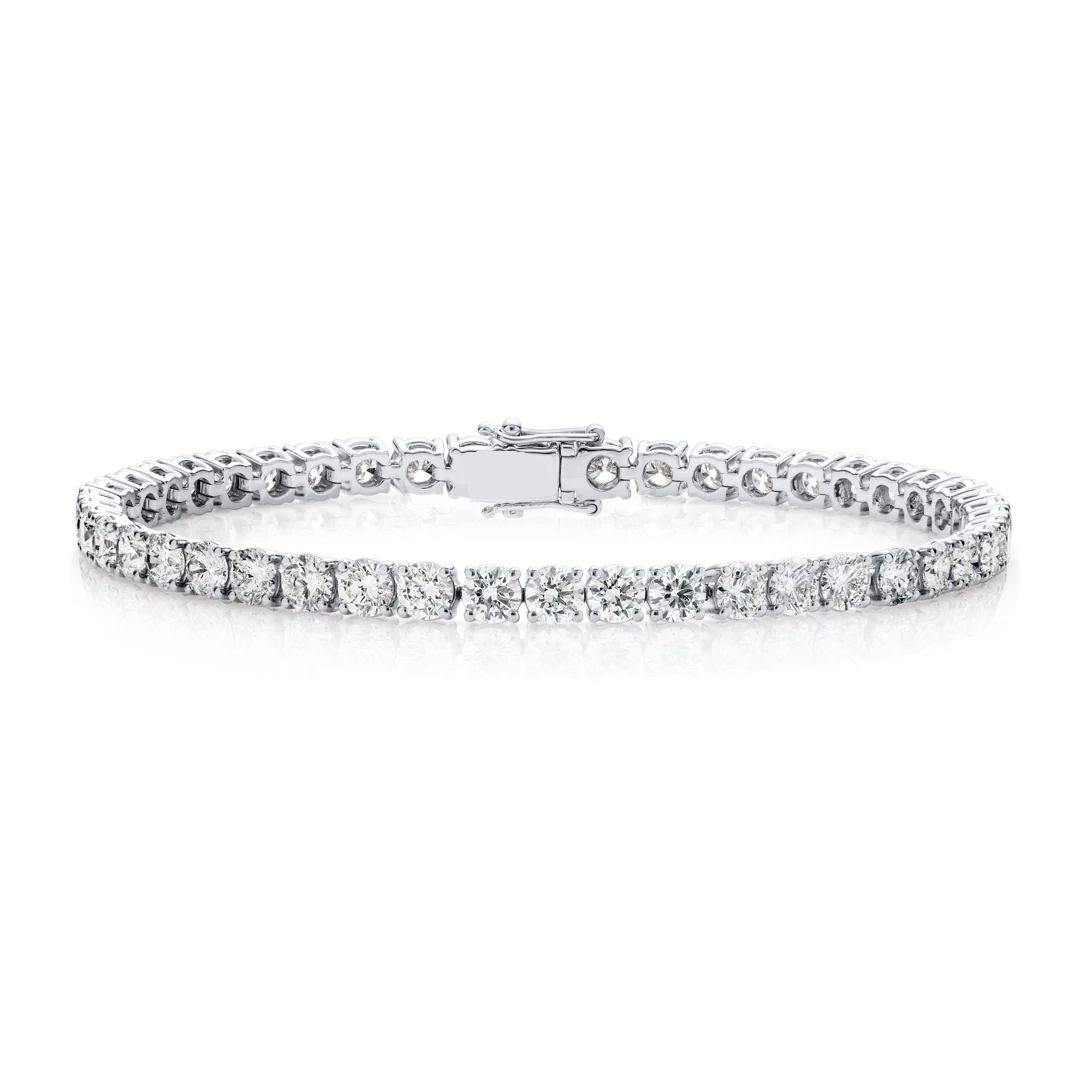 Lab-grown Diamond Tennis Bracelet White Gold