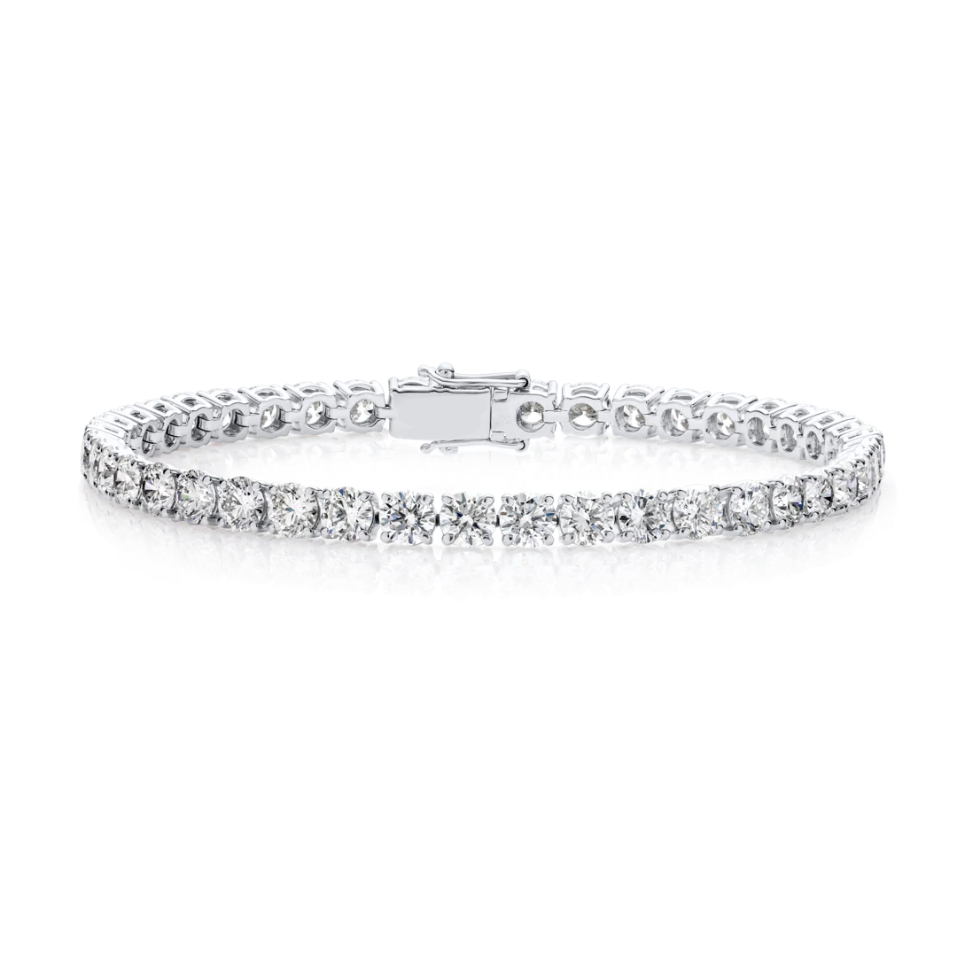 Lab-grown Diamond Tennis Bracelet White Gold