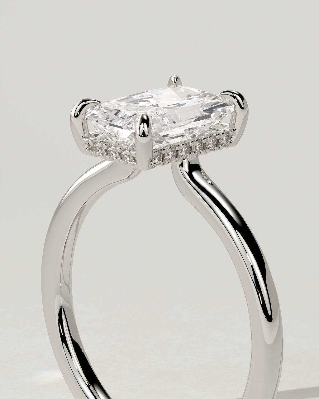 Adina Solitaire Radiant Ring