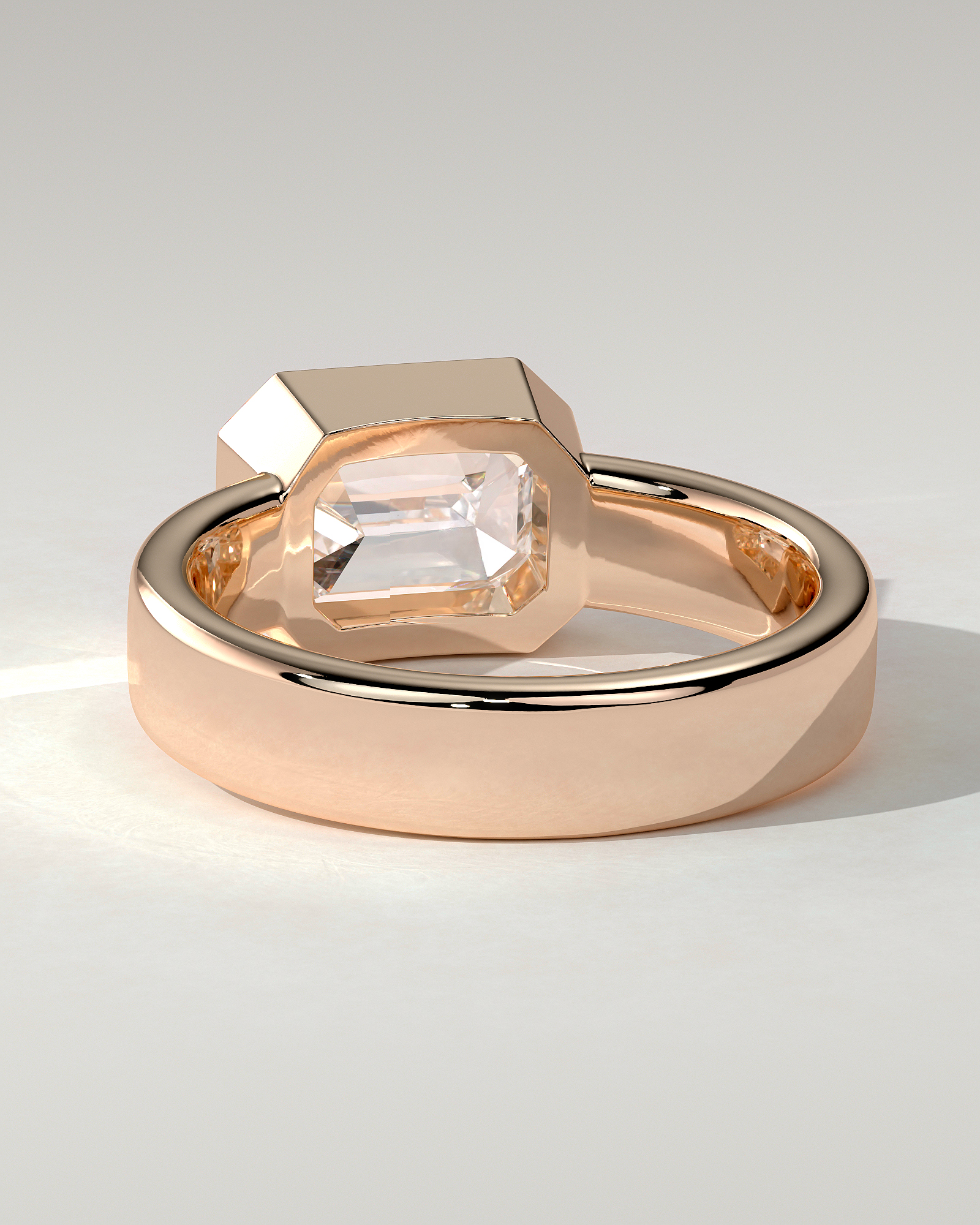 Adrian Bezel Emerald Ring