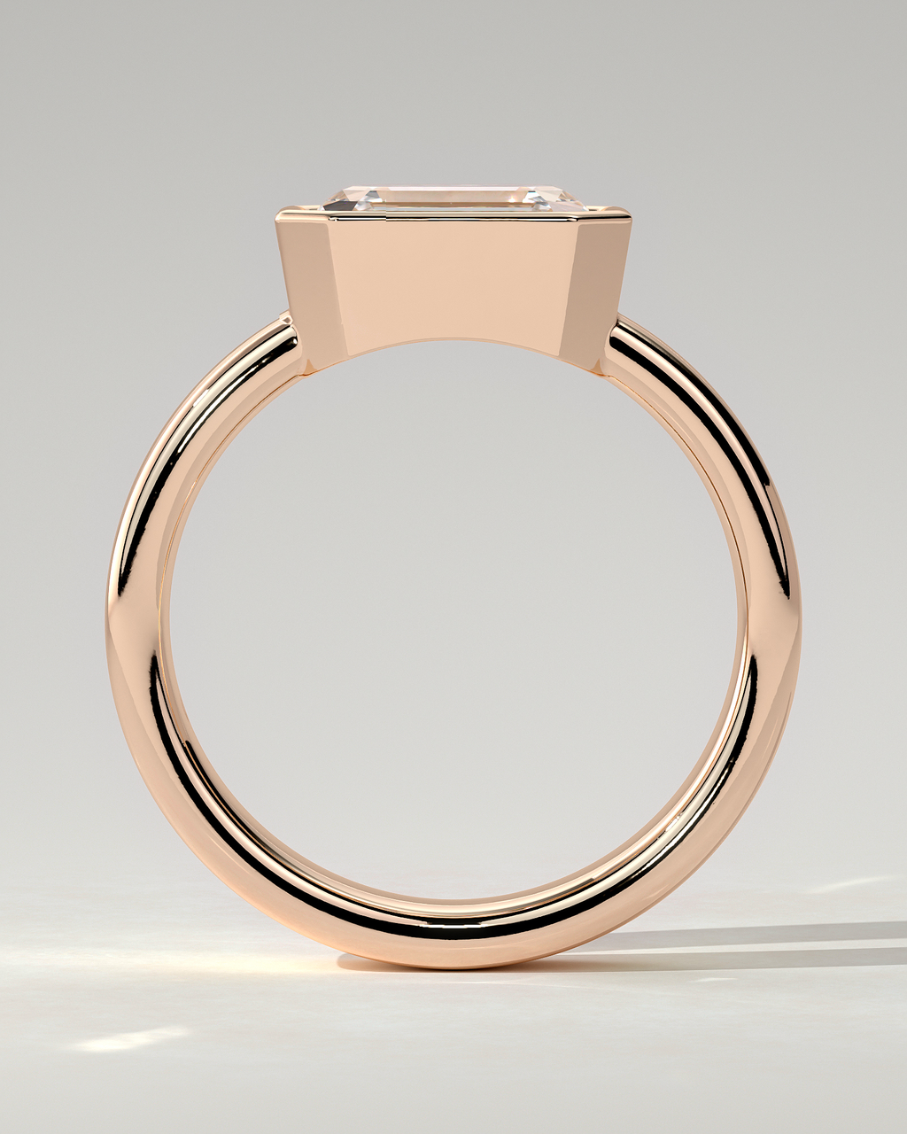 Adrian Bezel Emerald Ring