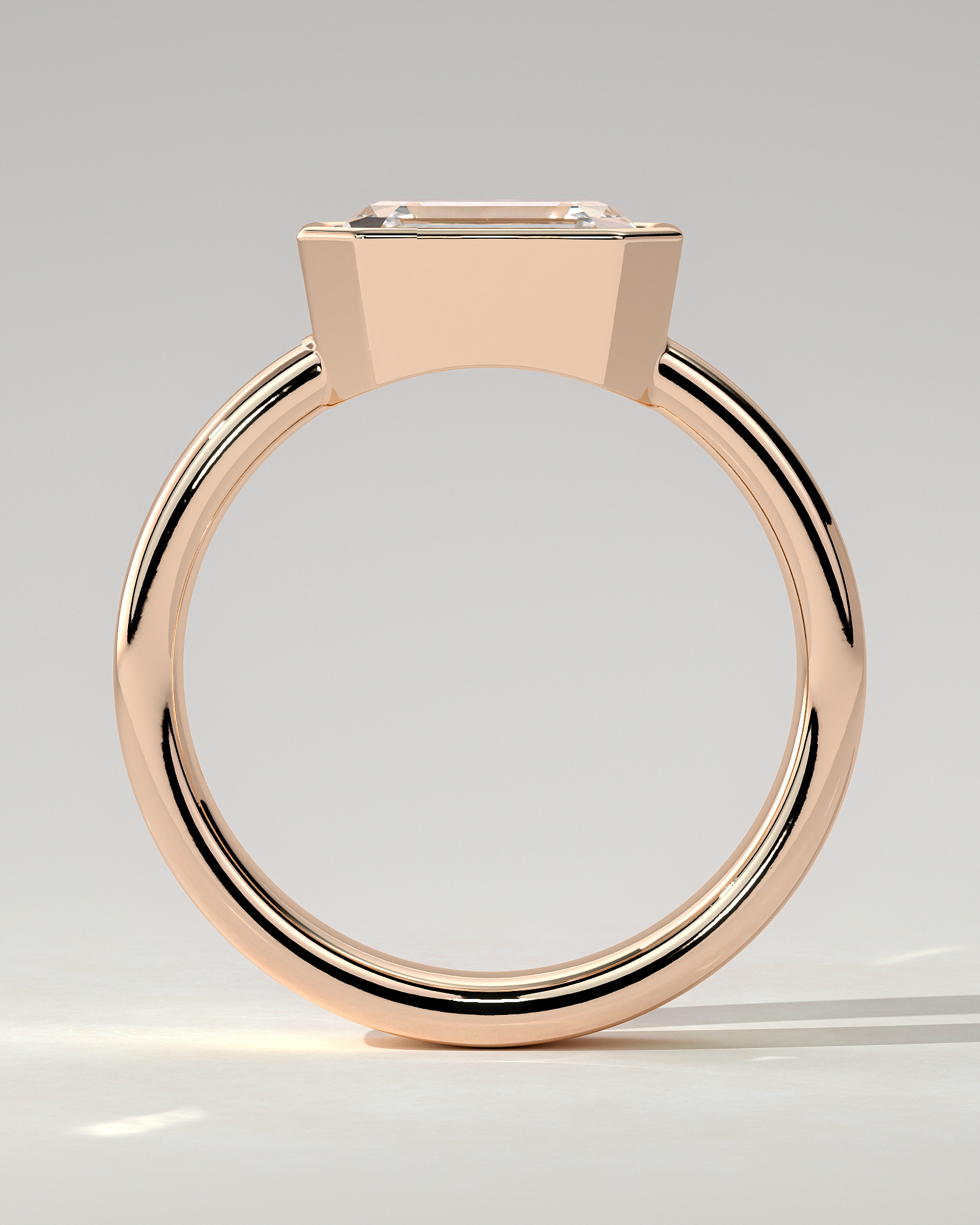 Adrian Bezel Emerald Ring