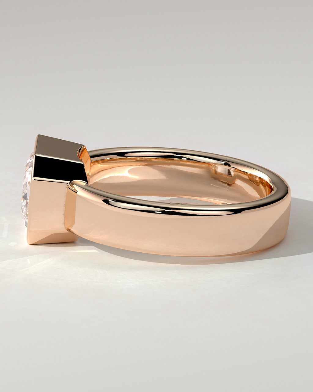 Adrian Bezel Emerald Ring