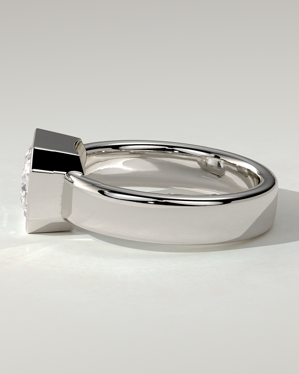 Adrian Bezel Emerald Ring