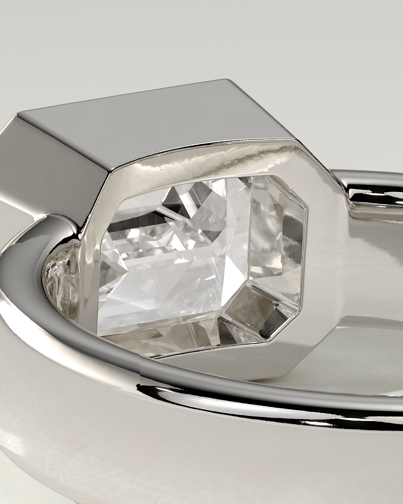 Adrian Bezel Emerald Ring