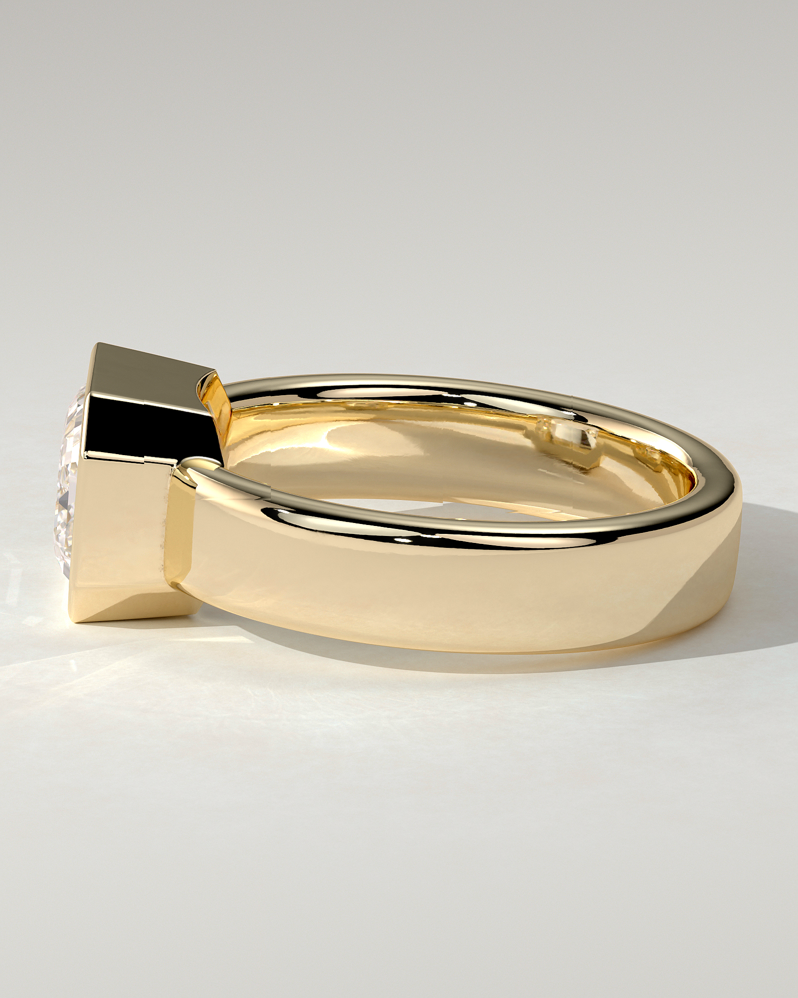 Adrian Bezel Emerald Ring