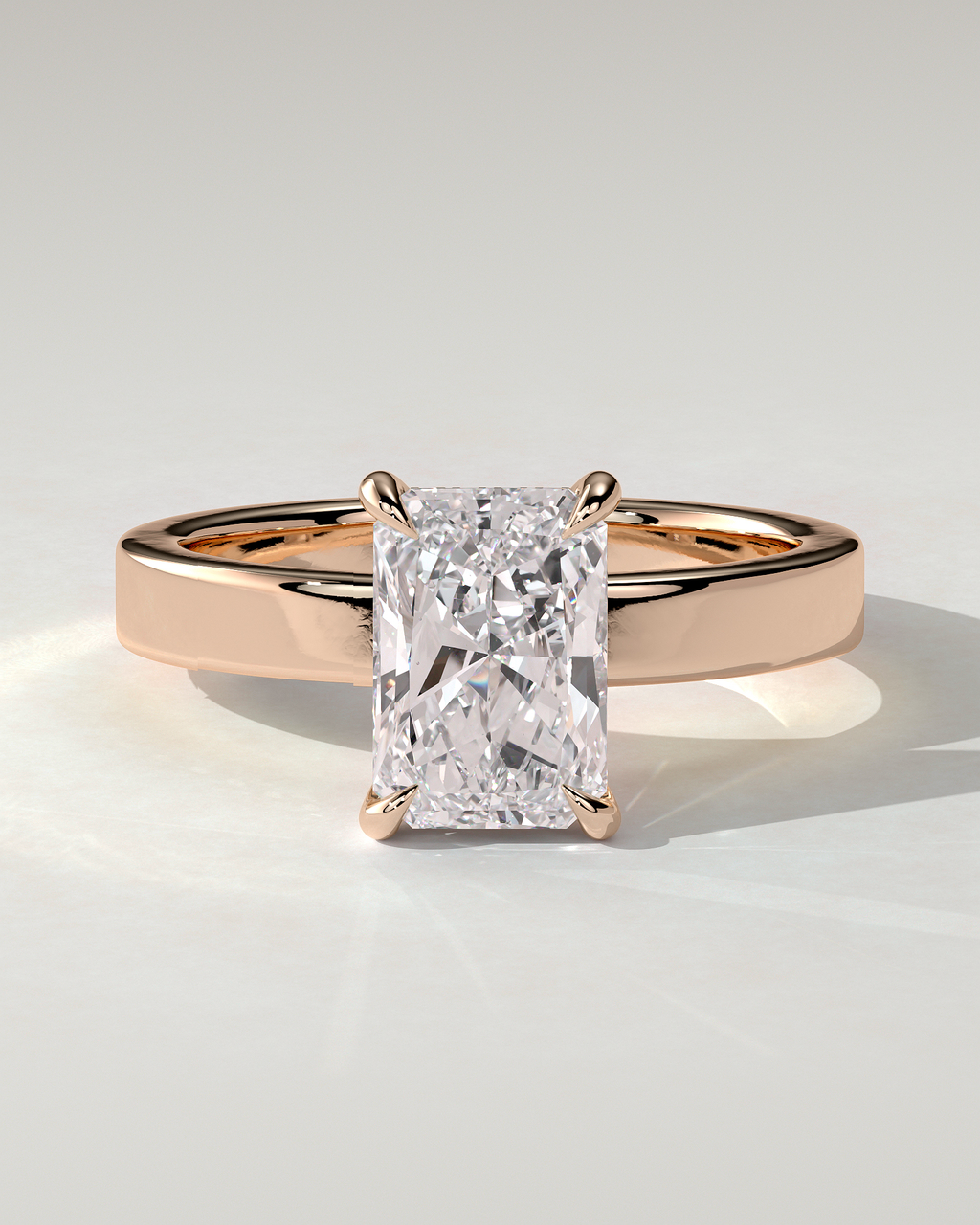 Aida Solitaire Radiant Ring