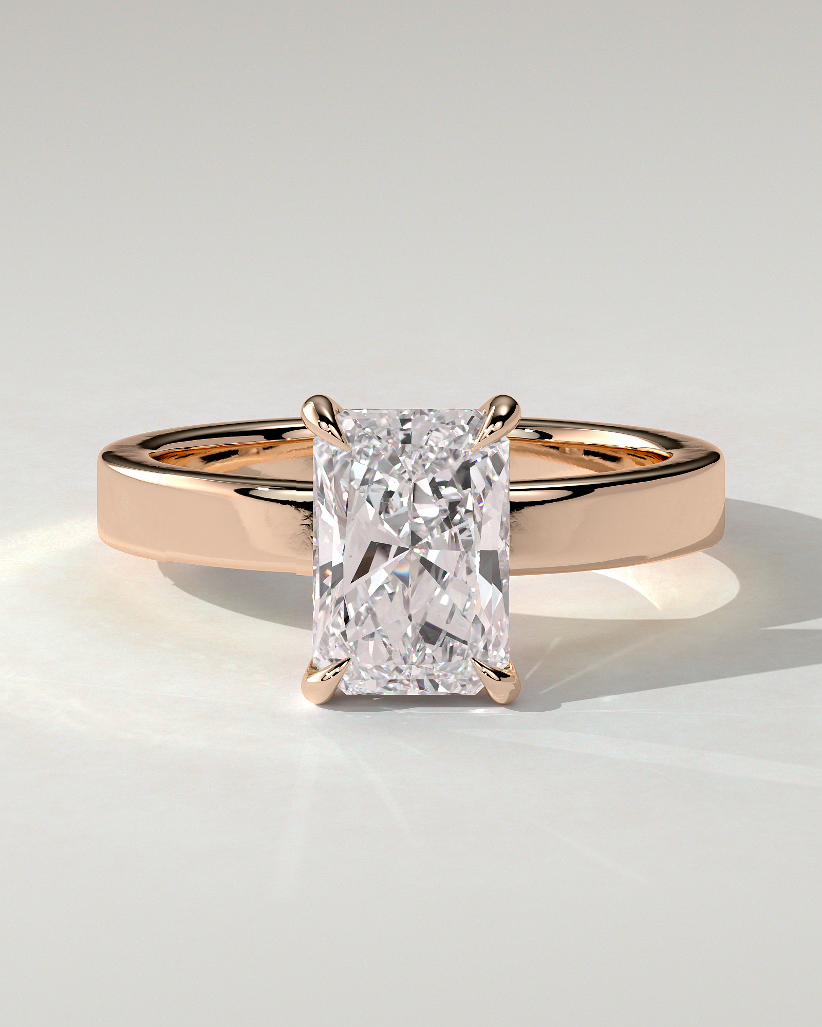 Aida Solitaire Radiant Ring