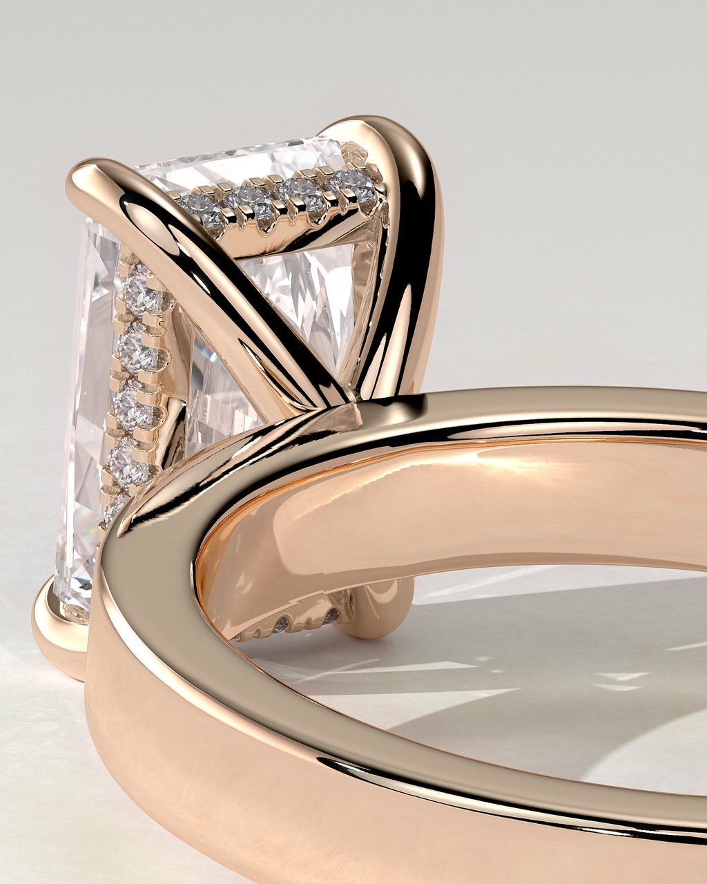 Aida Solitaire Radiant Ring