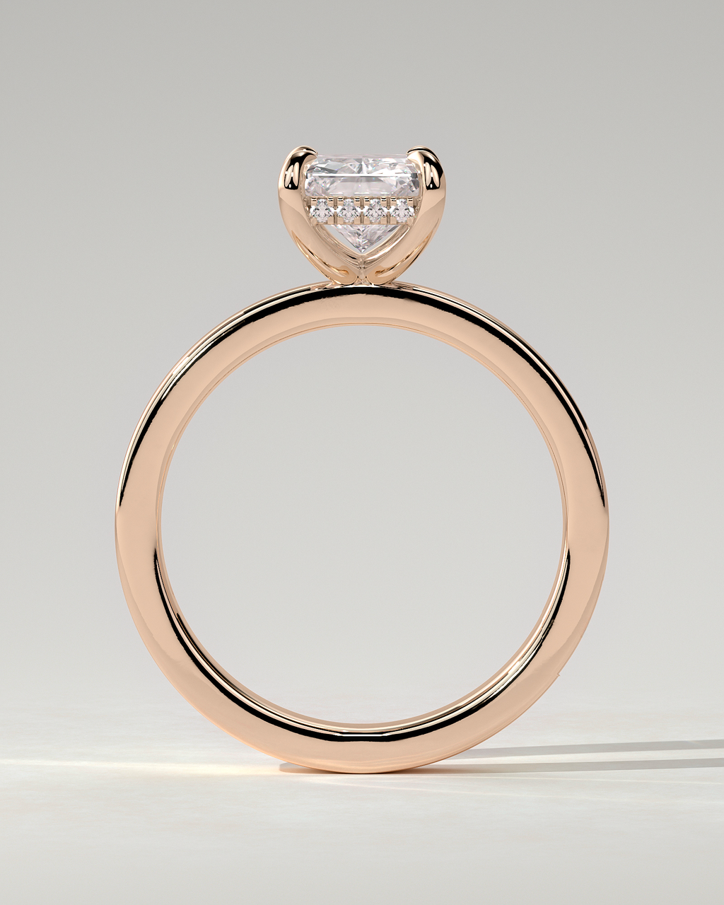 Aida Solitaire Radiant Ring