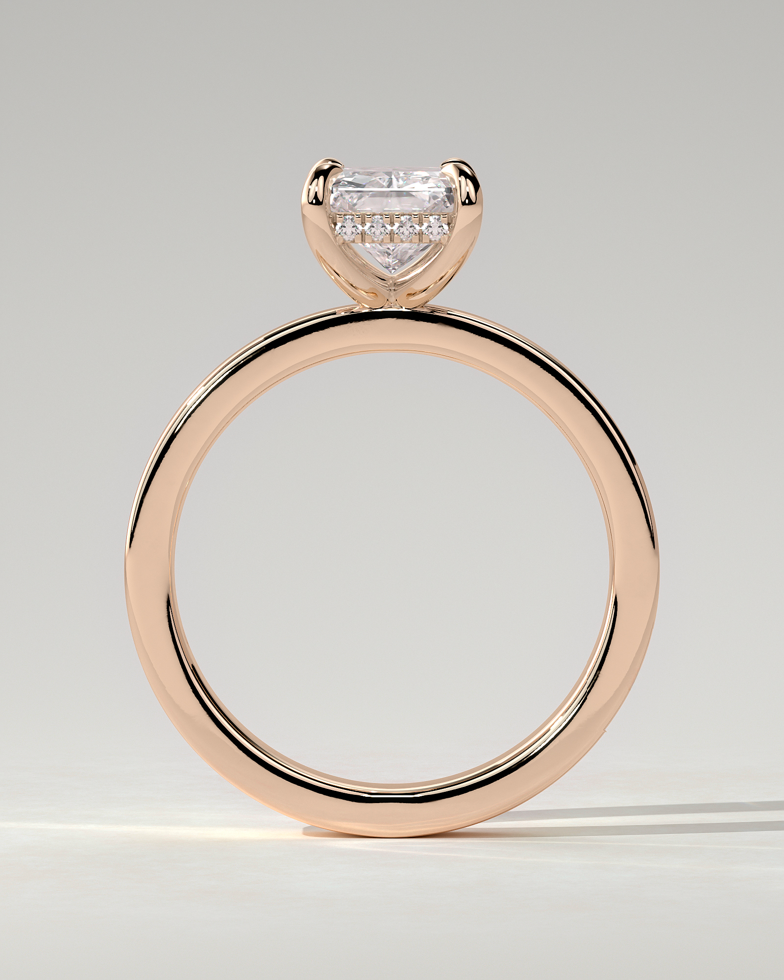 Aida Solitaire Radiant Ring