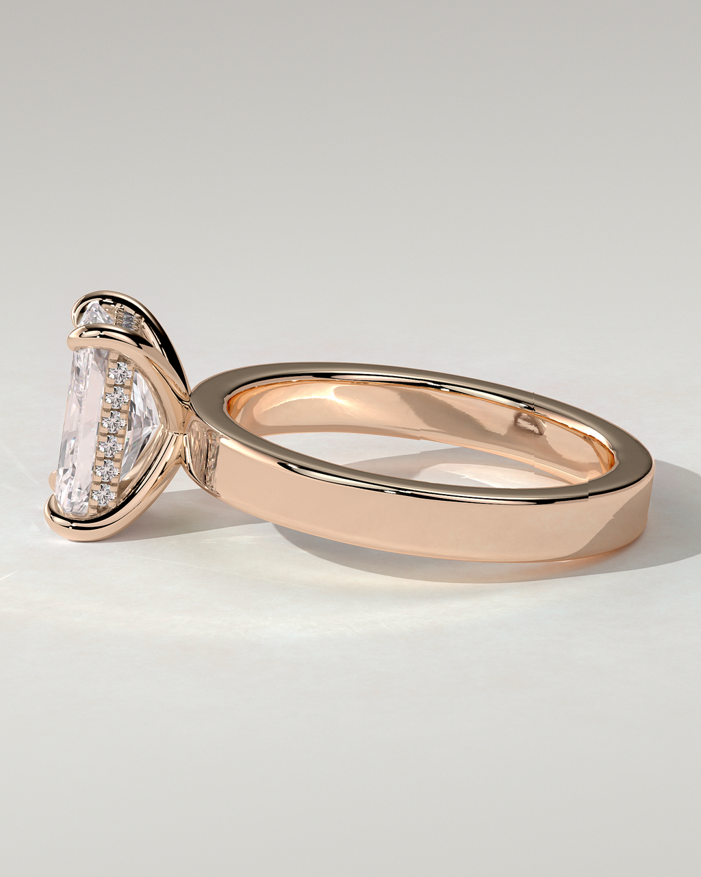 Aida Solitaire Radiant Ring