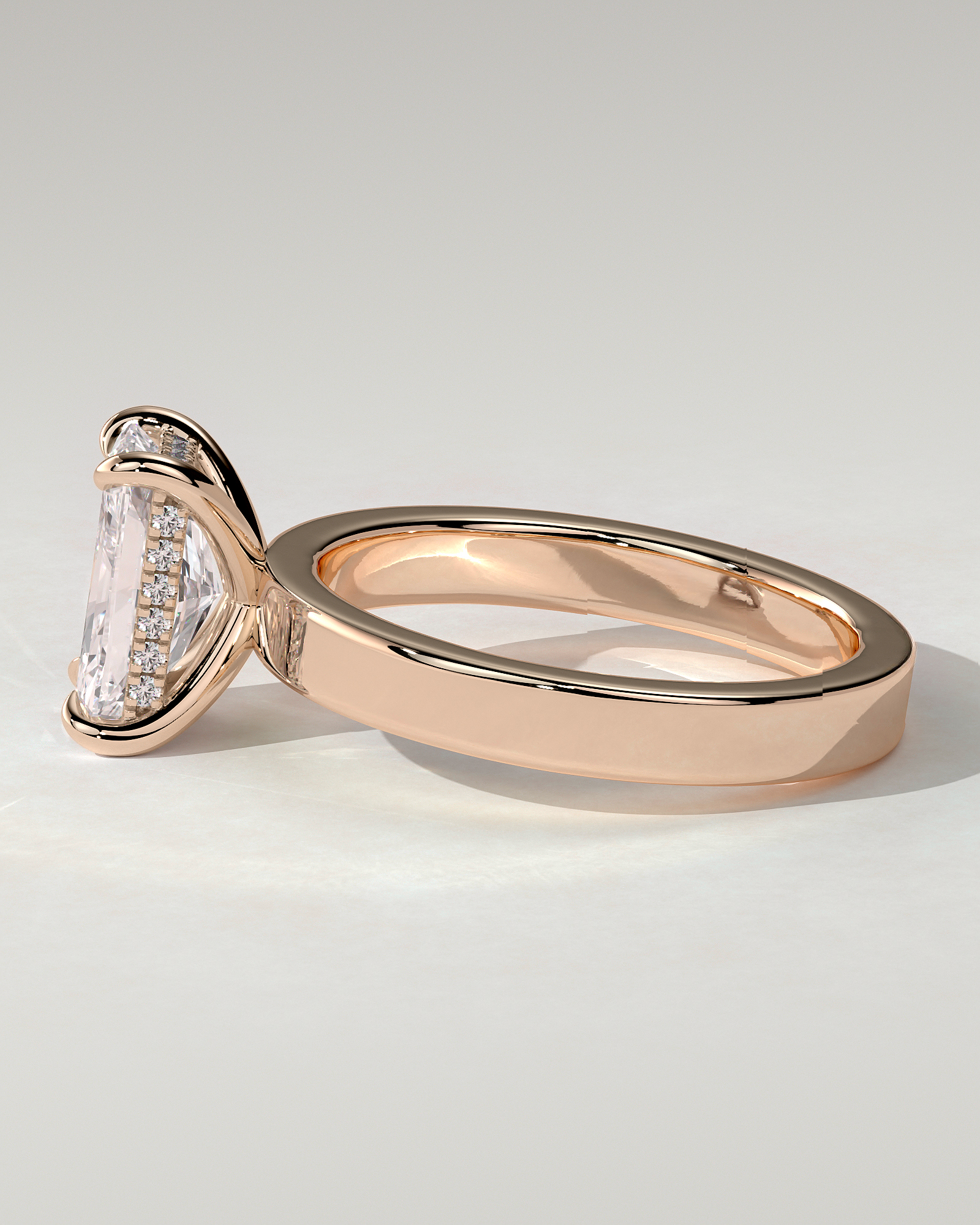 Aida Solitaire Radiant Ring