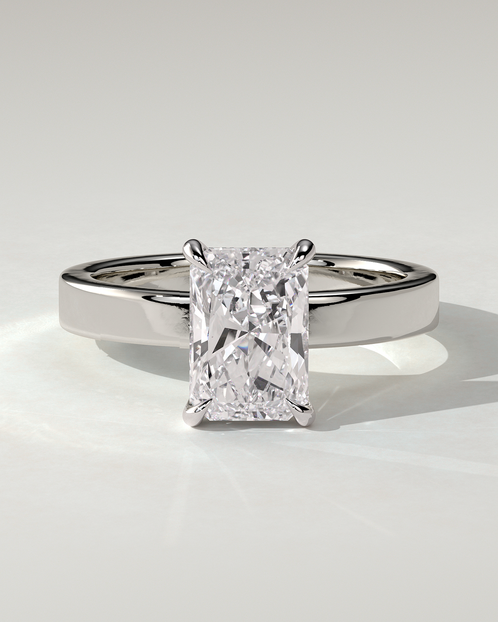 Aida Solitaire Radiant Ring