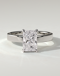 Aida Solitaire Radiant Ring