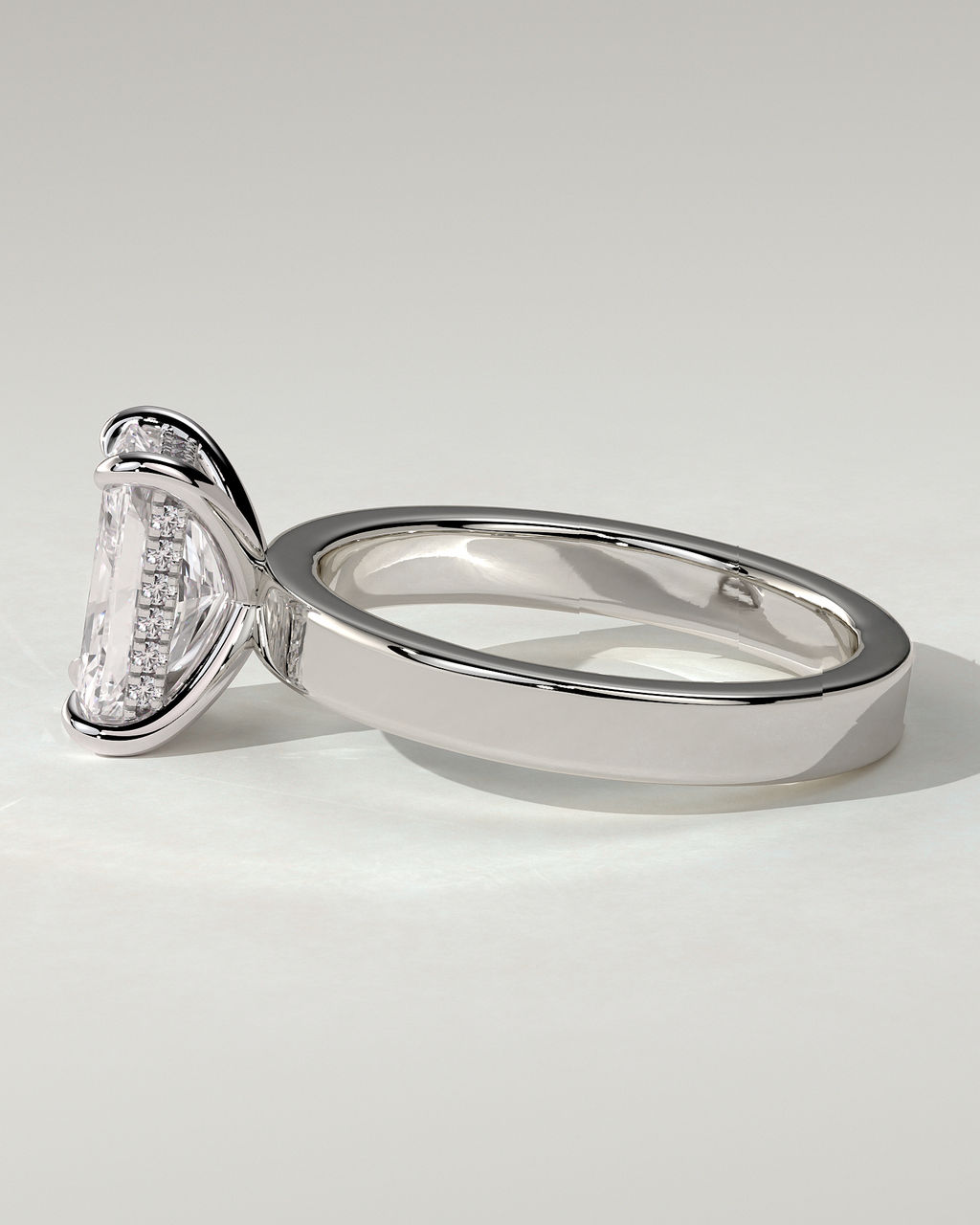 Aida Solitaire Radiant Ring