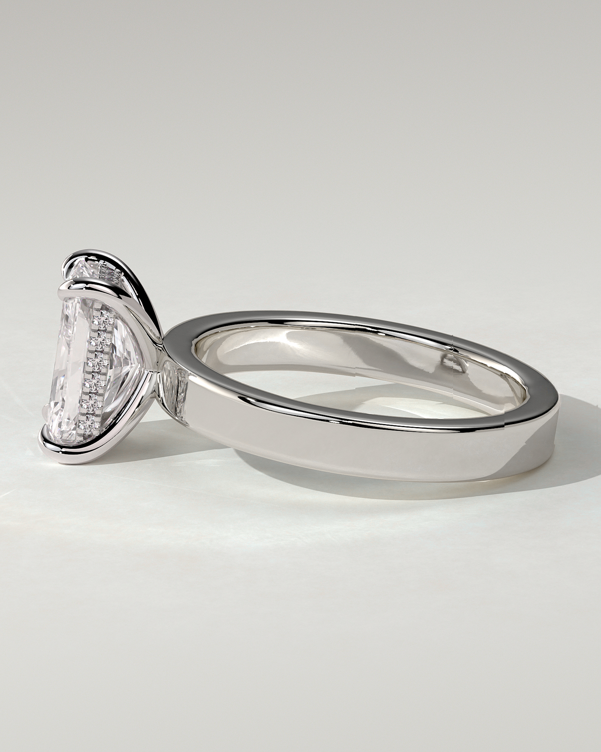 Aida Solitaire Radiant Ring