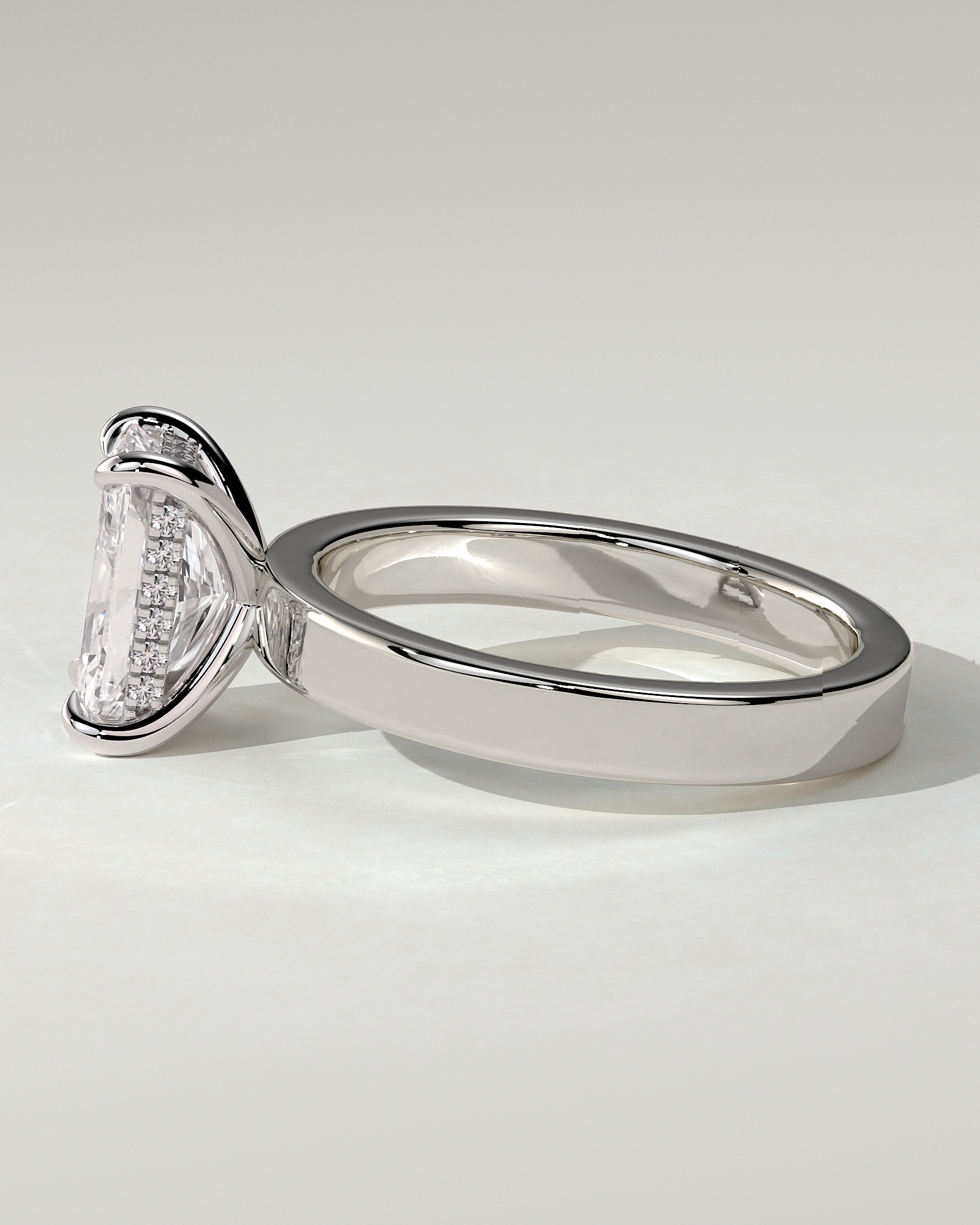 Aida Solitaire Radiant Ring