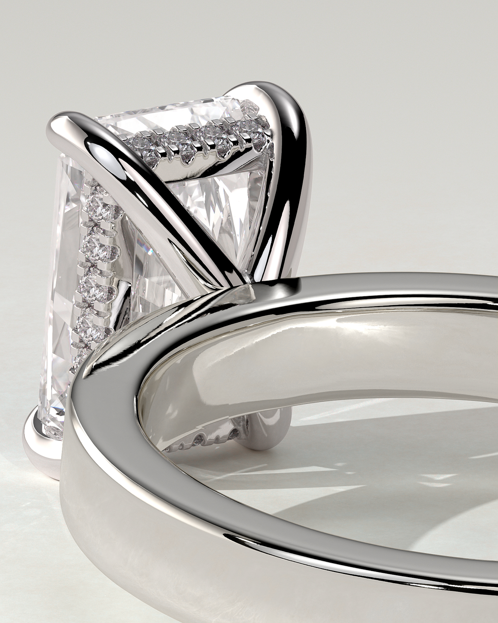 Aida Solitaire Radiant Ring