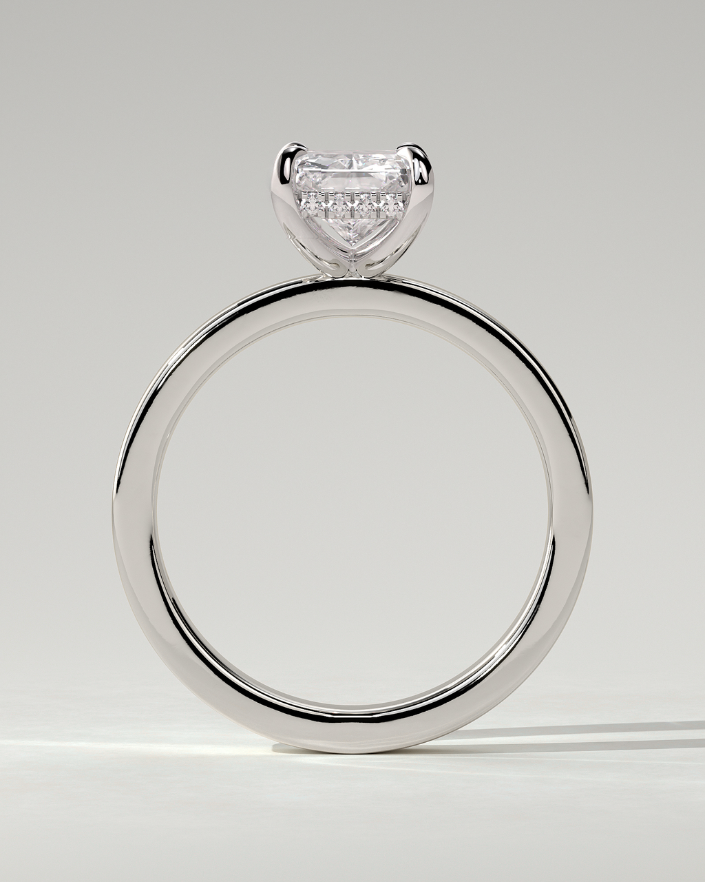 Aida Solitaire Radiant Ring
