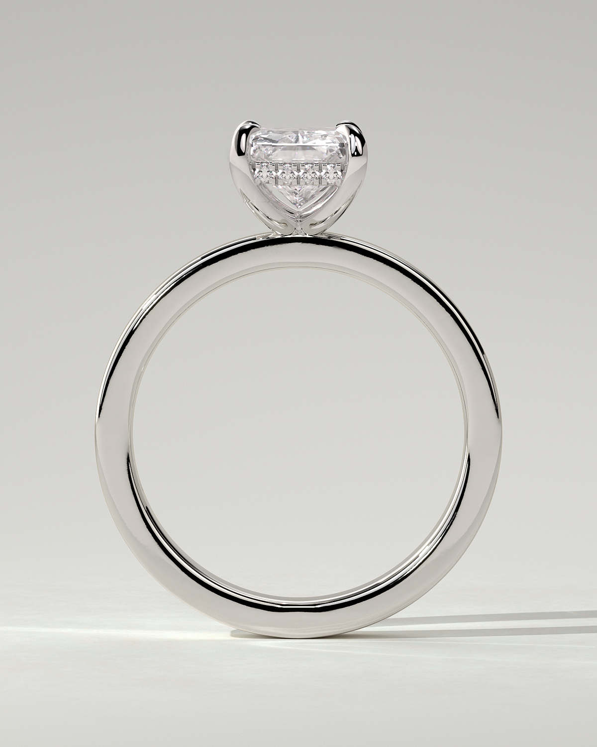 Aida Solitaire Radiant Ring