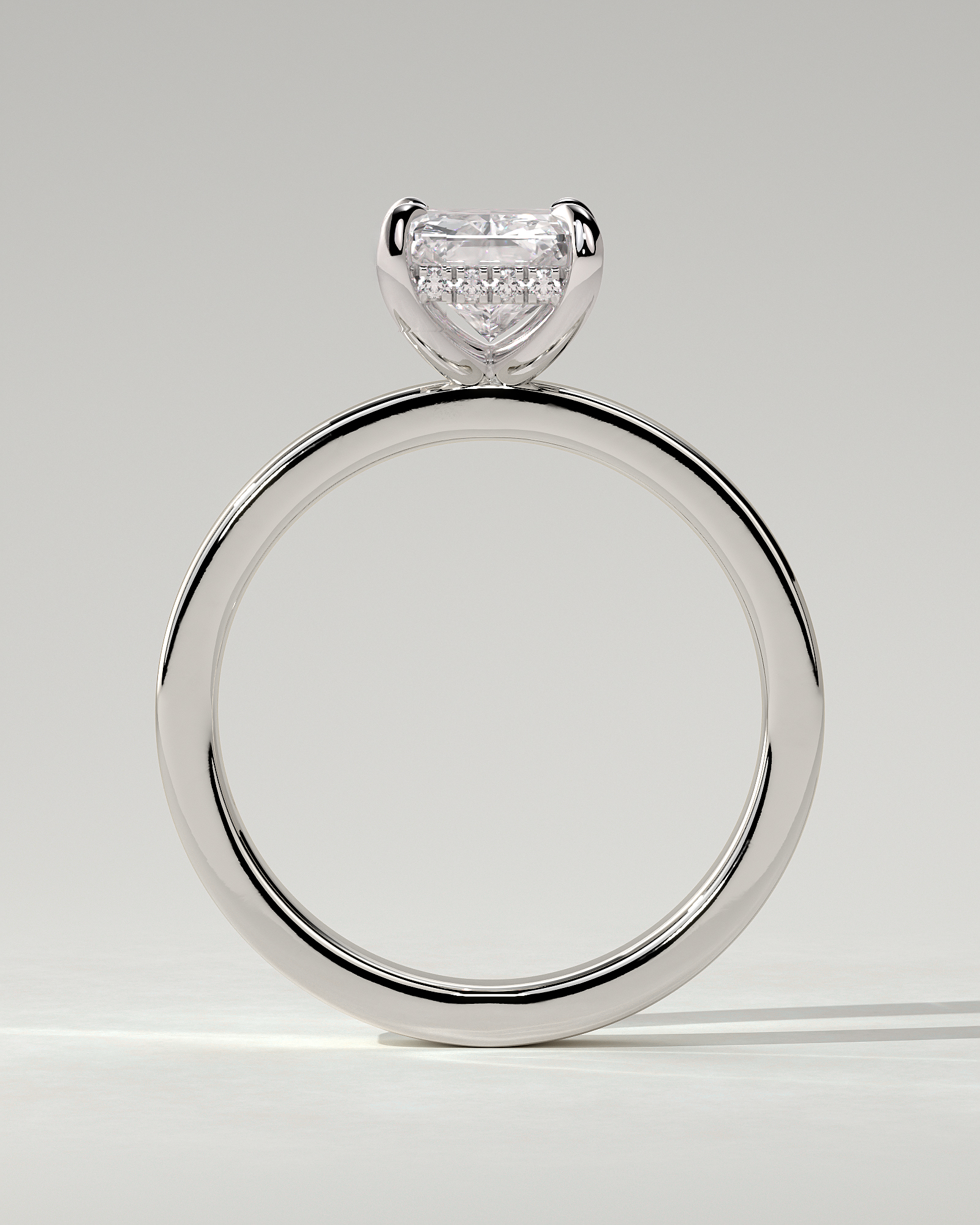 Aida Solitaire Radiant Ring