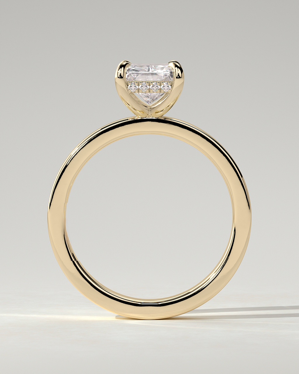 Aida Solitaire Radiant Ring