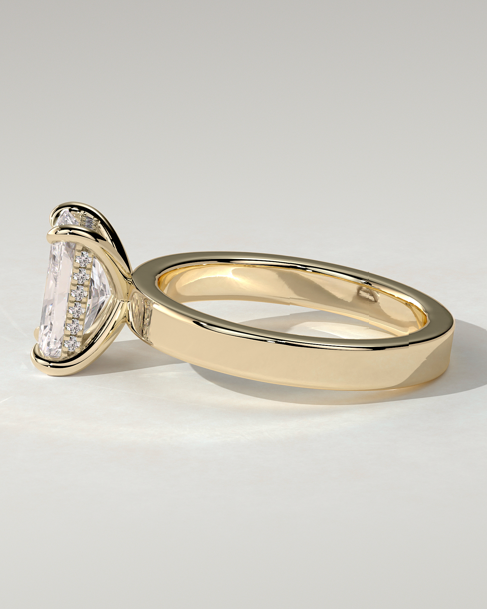 Aida Solitaire Radiant Ring