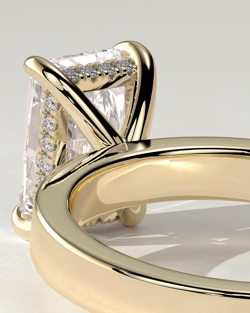 Aida Solitaire Radiant Ring