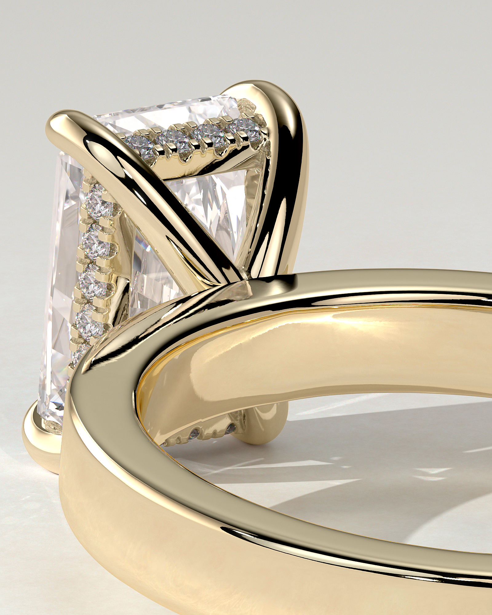 Aida Solitaire Radiant Ring