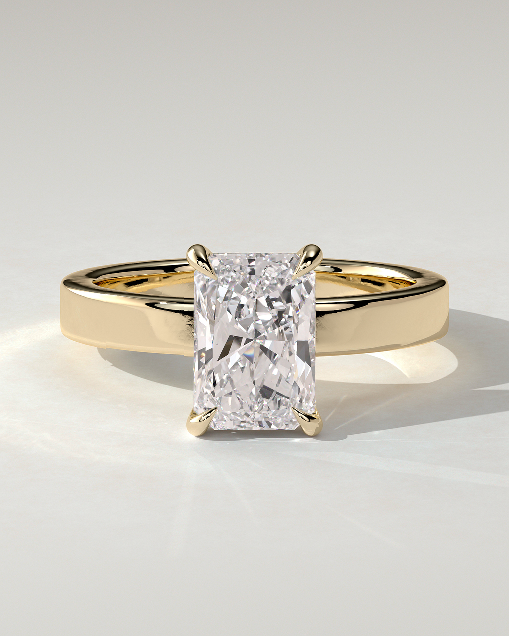 Aida Solitaire Radiant Ring