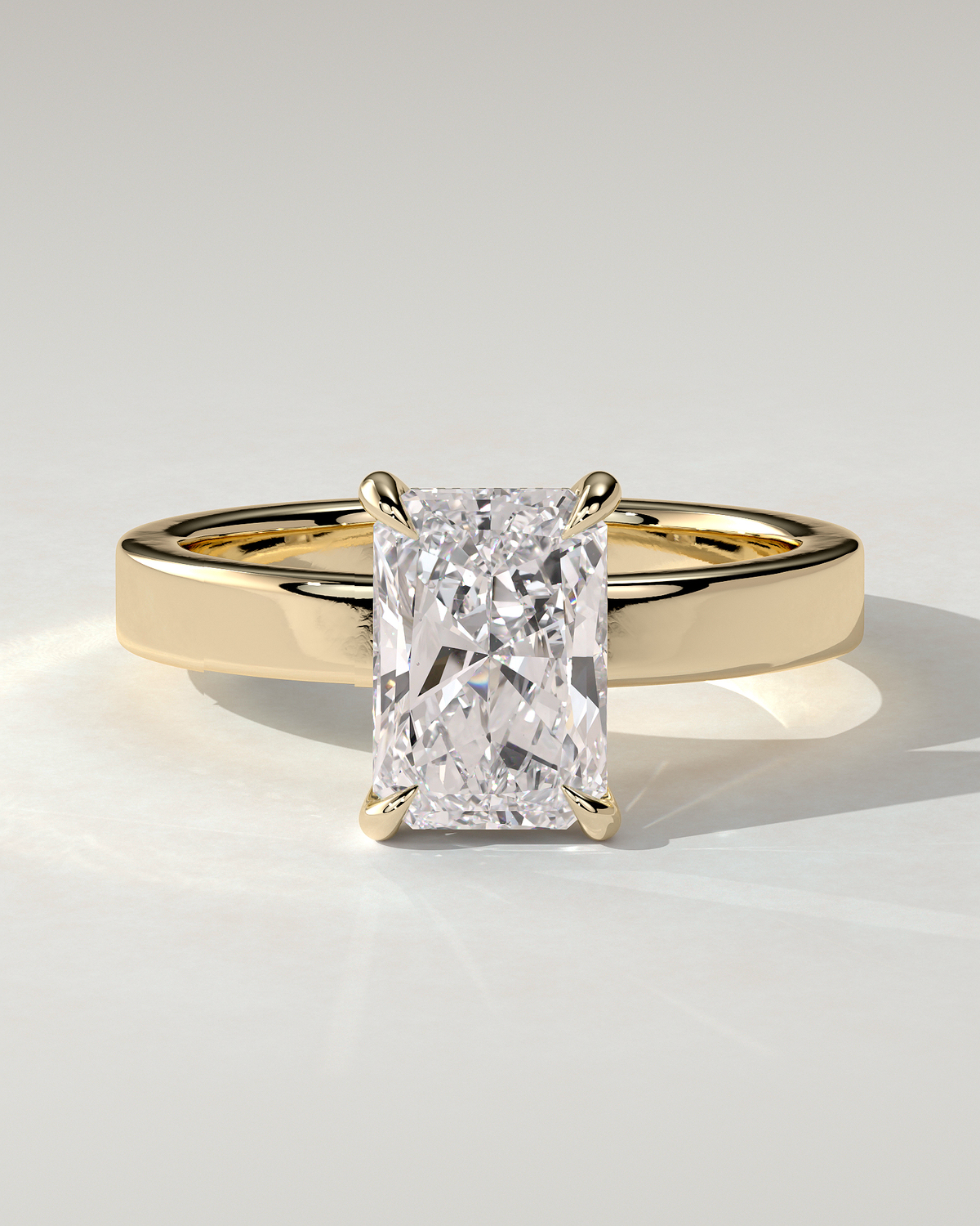 Aida Solitaire Radiant Ring