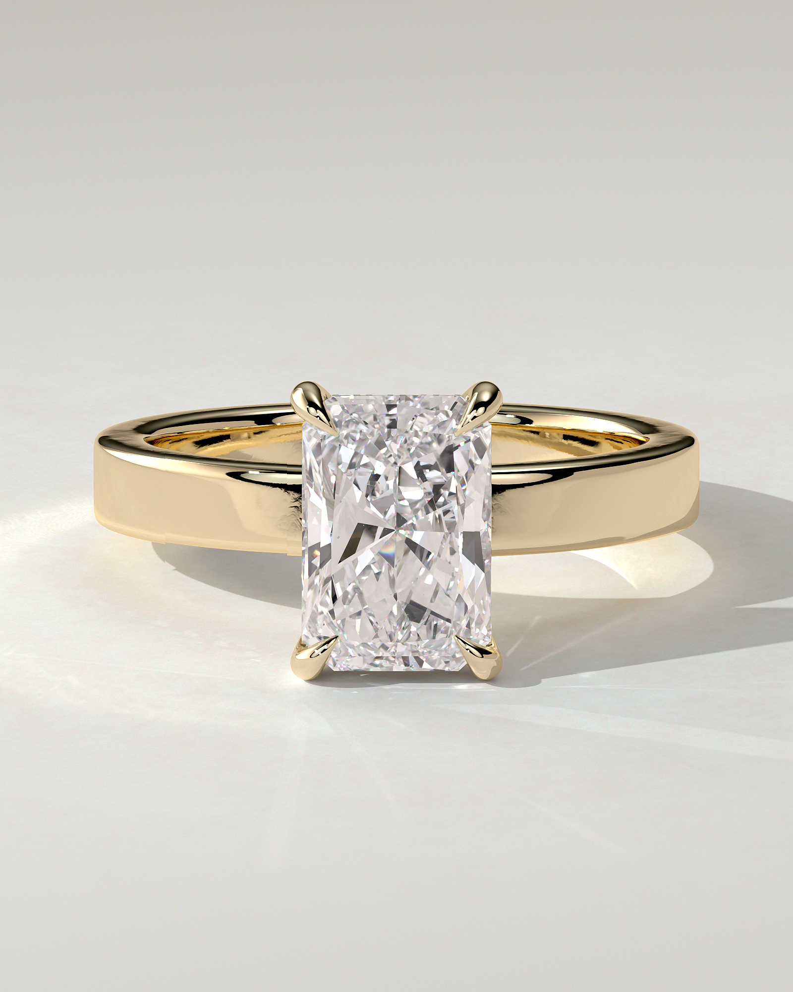 Aida Solitaire Radiant Ring