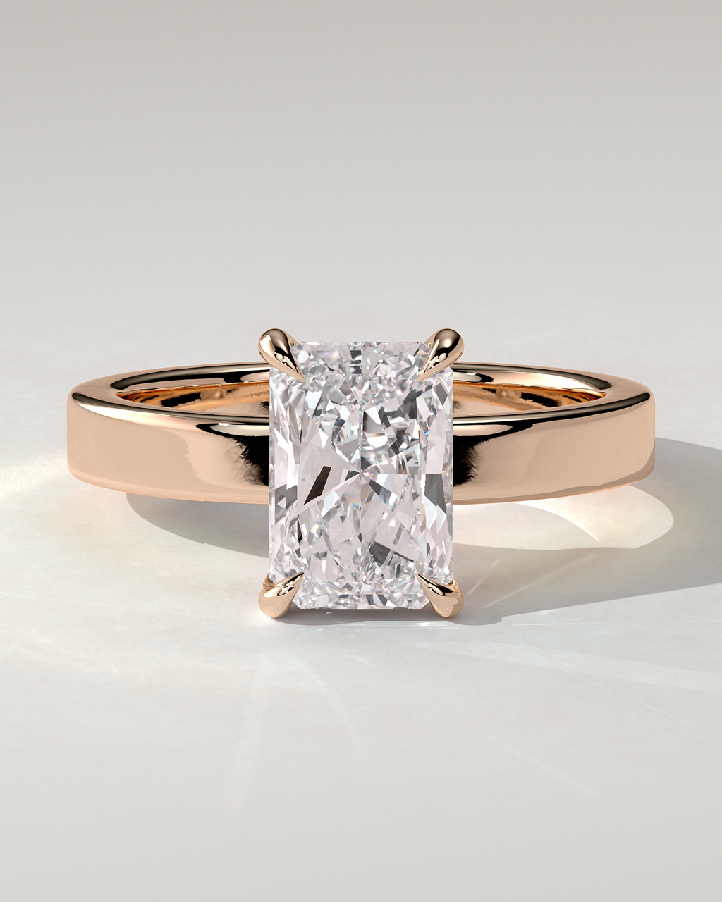 Aida Solitaire Radiant Ring