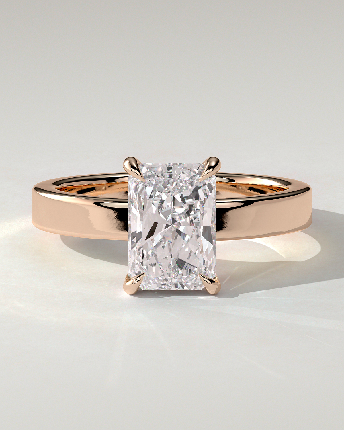 Aida Solitaire Radiant Ring