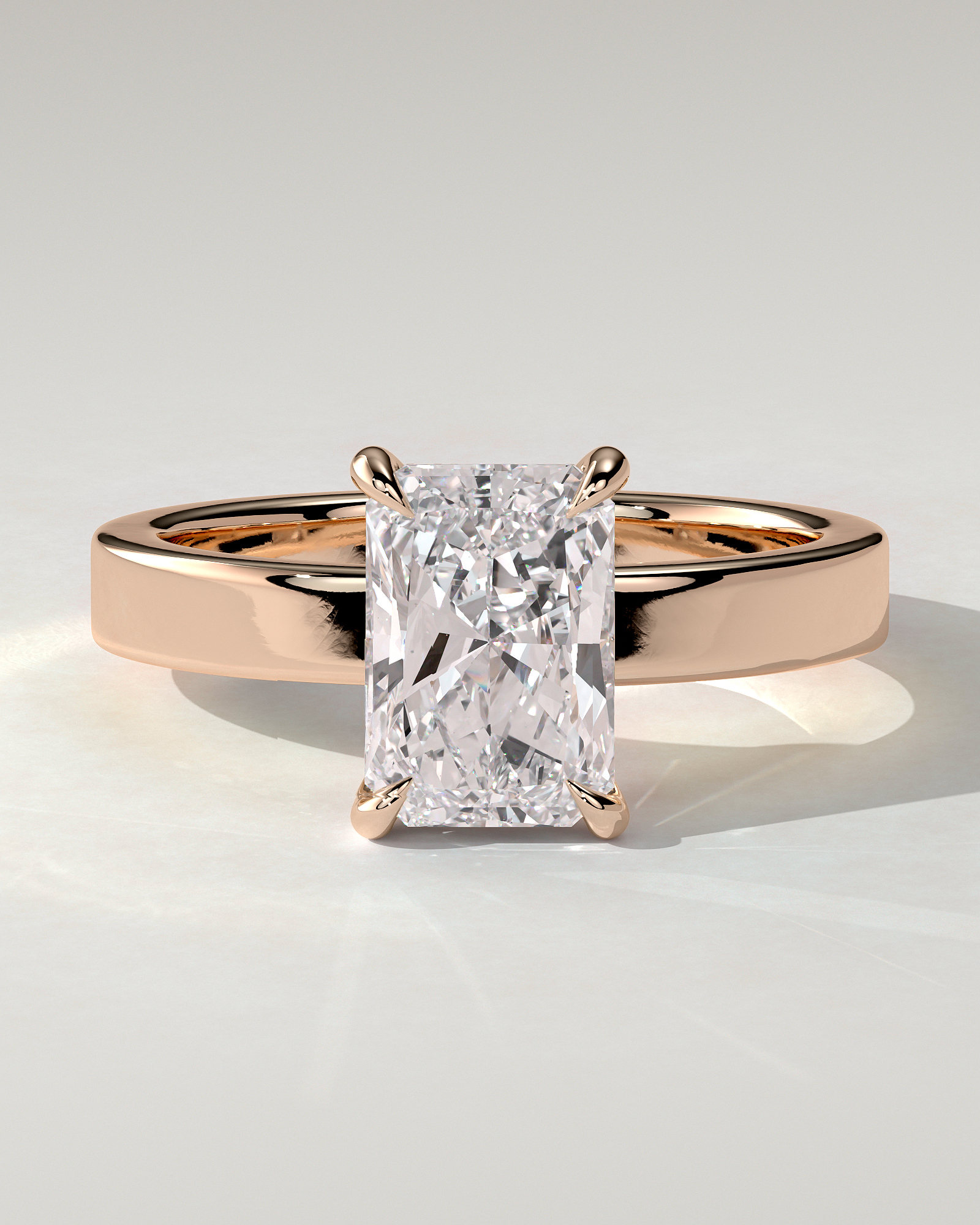 Aida Solitaire Radiant Ring