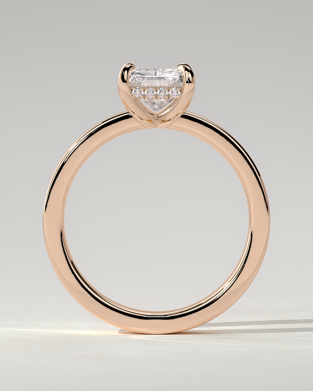 Aida Solitaire Radiant Ring