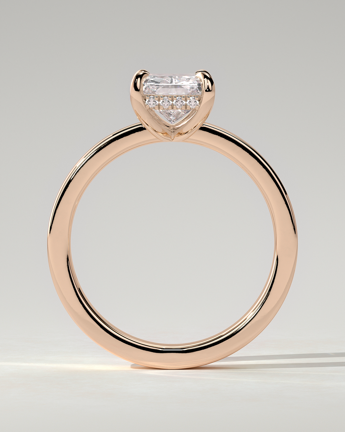 Aida Solitaire Radiant Ring