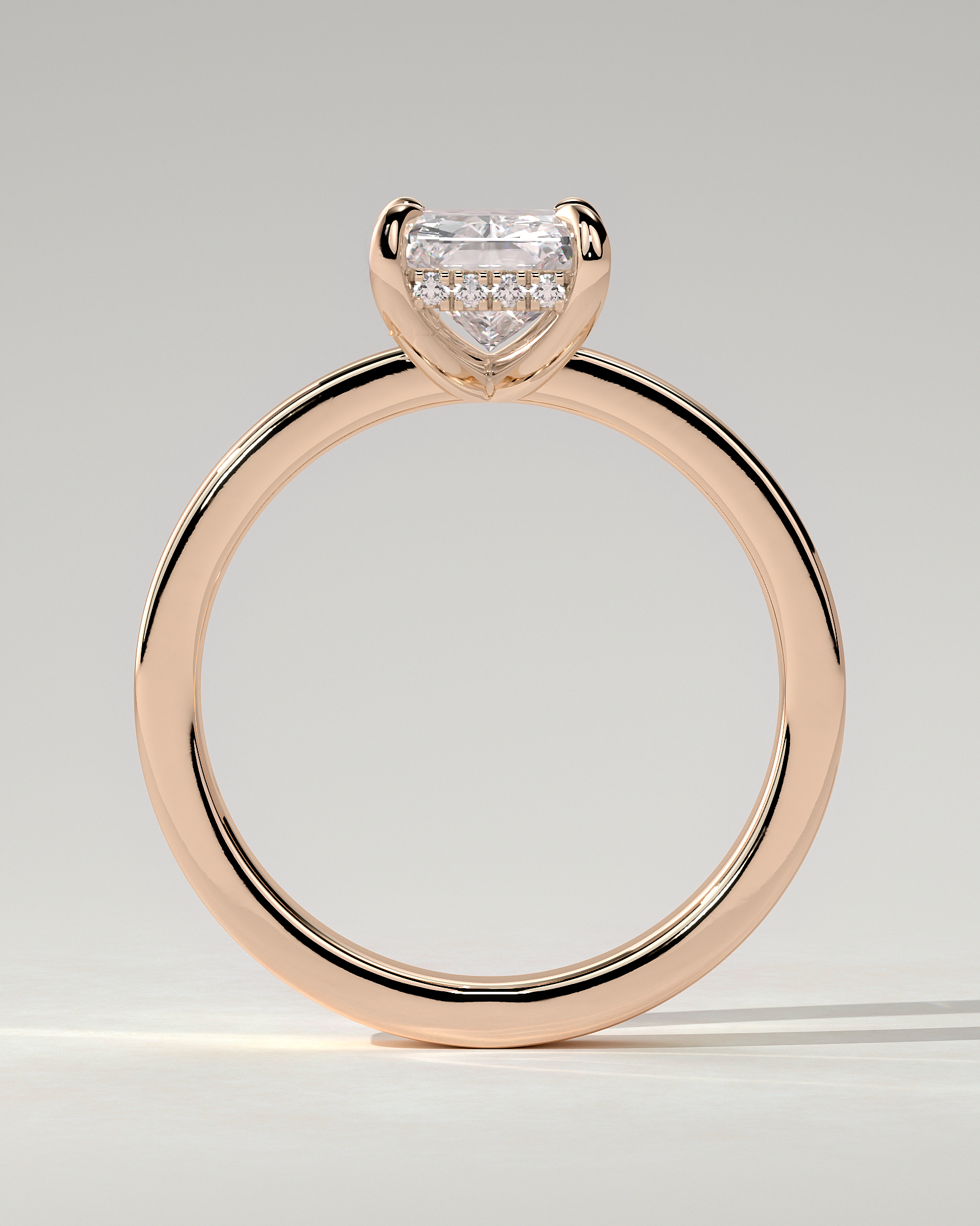 Aida Solitaire Radiant Ring