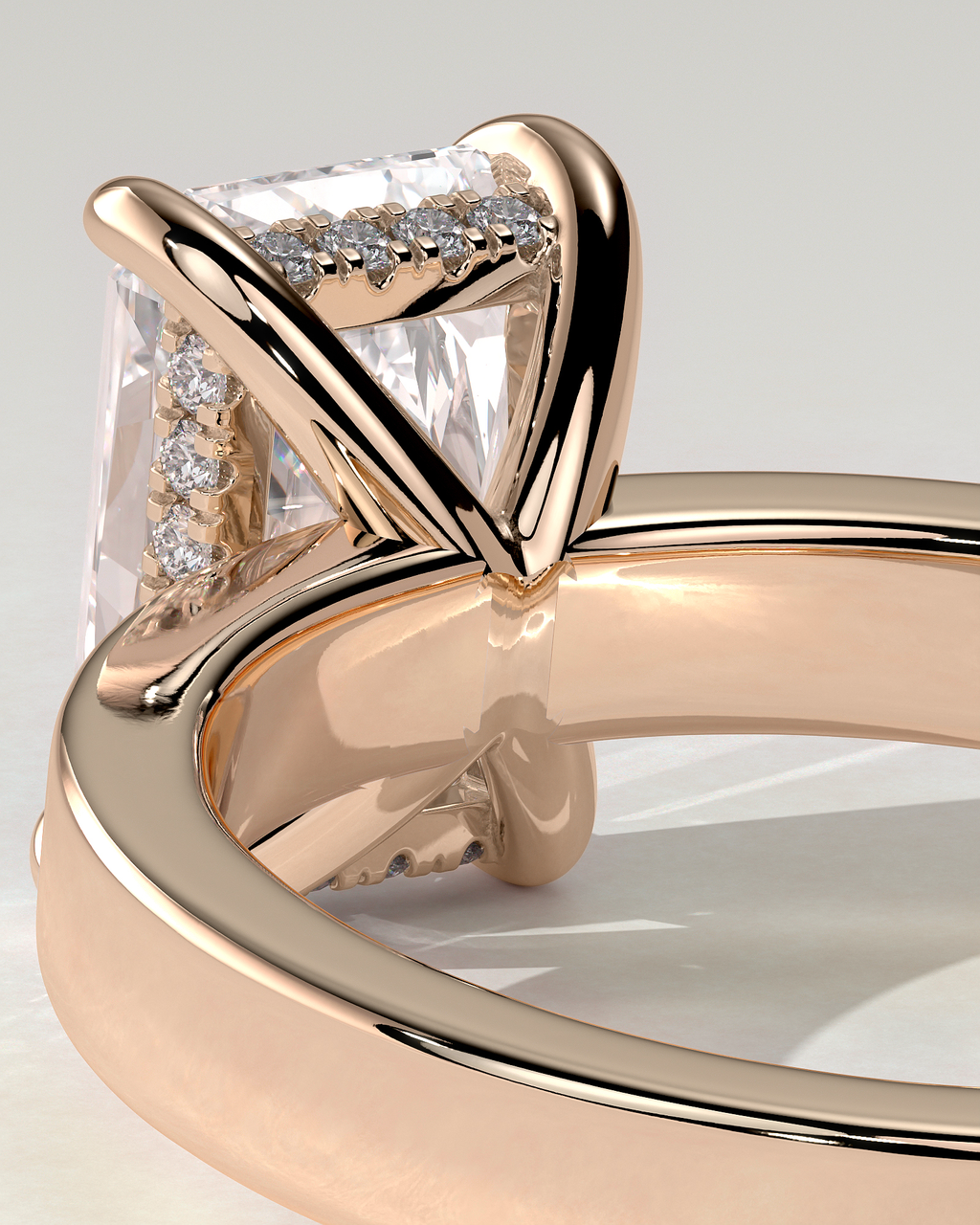 Aida Solitaire Radiant Ring