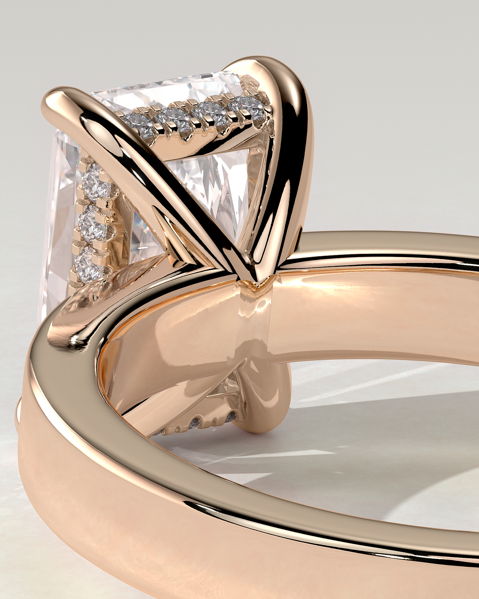 Aida Solitaire Radiant Ring